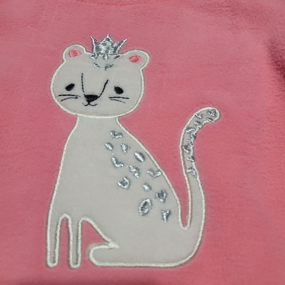 NEW 2pc Outfit~CJP~Princess Kitty Cat~Leppard Print~Hearts~Shiny~3T - Picture 4 of 5